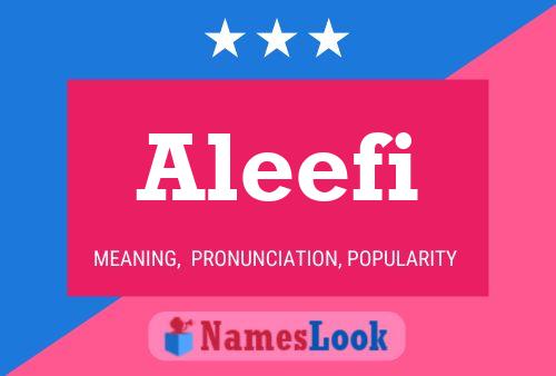 Poster del nome Aleefi