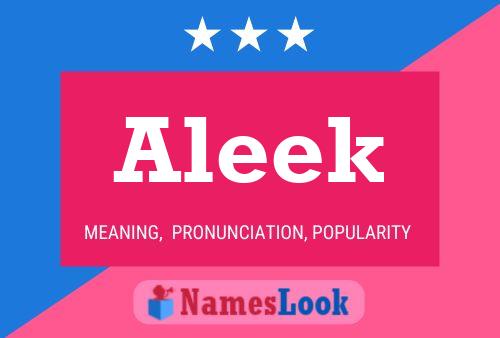 Poster del nome Aleek