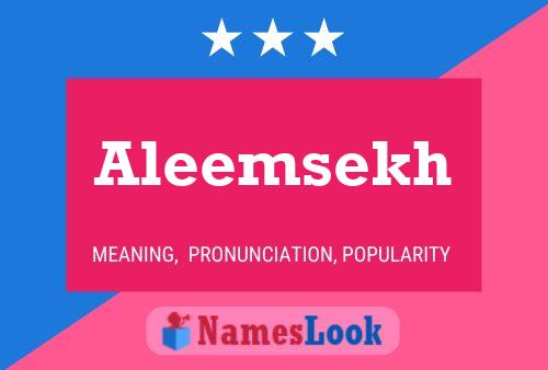 Poster del nome Aleemsekh