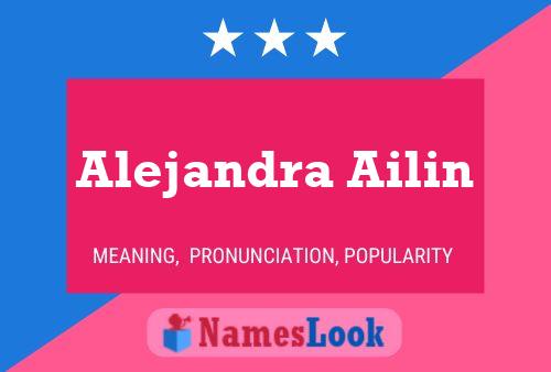 Poster del nome Alejandra Ailin