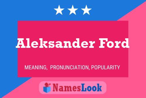 Poster del nome Aleksander Ford