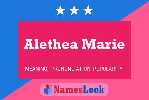 Poster del nome Alethea Marie