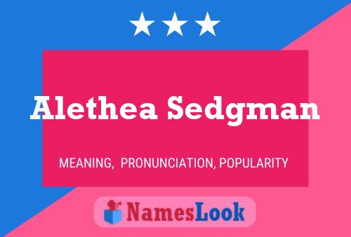 Poster del nome Alethea Sedgman