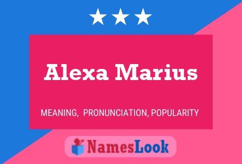 Poster del nome Alexa Marius