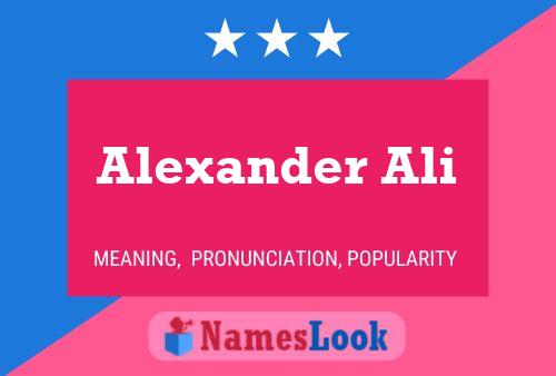 Poster del nome Alexander Ali