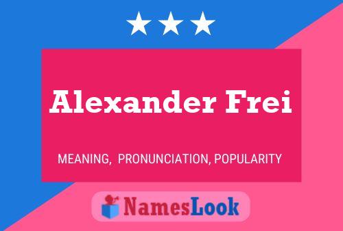 Poster del nome Alexander Frei