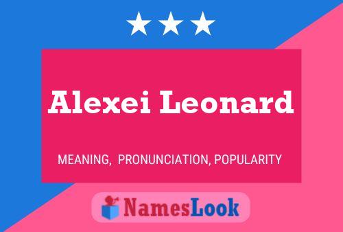 Poster del nome Alexei Leonard