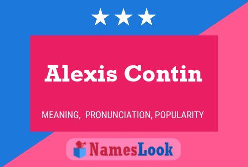 Poster del nome Alexis Contin