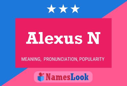 Poster del nome Alexus N