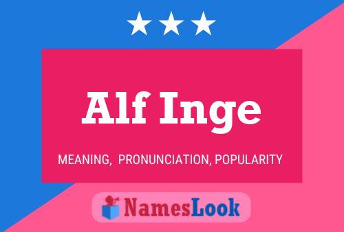 Poster del nome Alf Inge