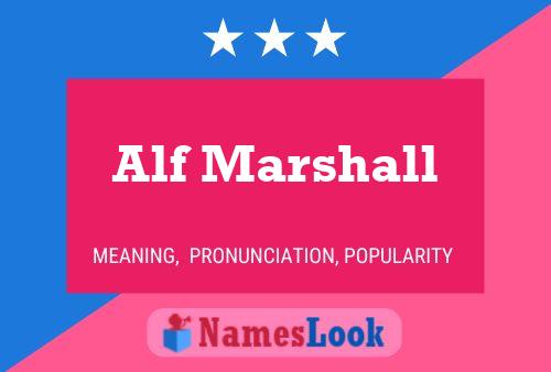 Poster del nome Alf Marshall