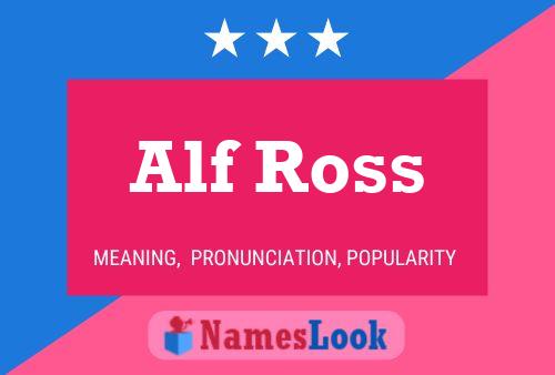 Poster del nome Alf Ross