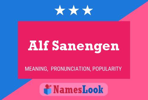 Poster del nome Alf Sanengen