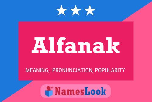 Poster del nome Alfanak