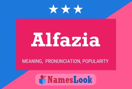 Poster del nome Alfazia