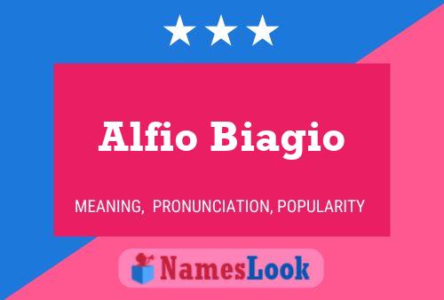 Poster del nome Alfio Biagio