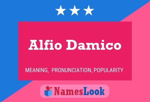 Poster del nome Alfio Damico