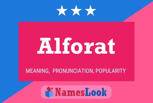 Poster del nome Alforat