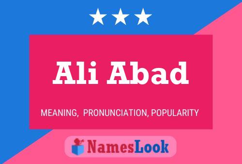 Poster del nome Ali Abad