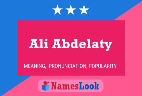 Poster del nome Ali Abdelaty