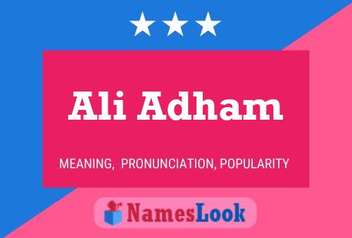 Poster del nome Ali Adham