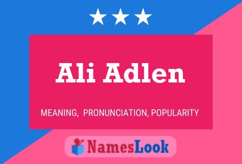 Poster del nome Ali Adlen