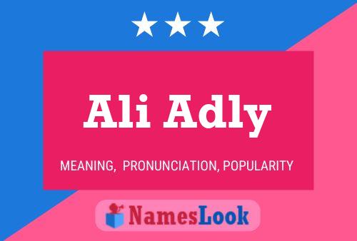 Poster del nome Ali Adly