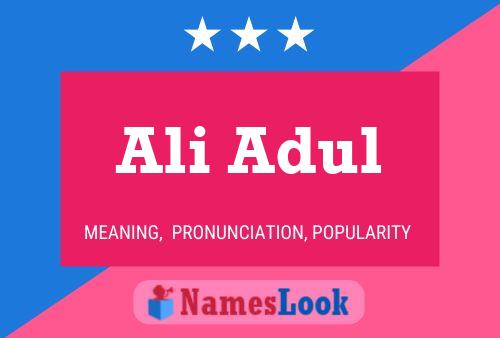 Poster del nome Ali Adul