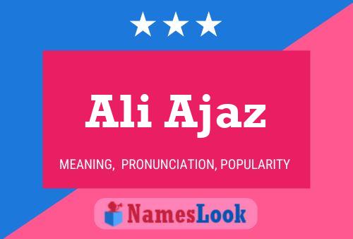 Poster del nome Ali Ajaz