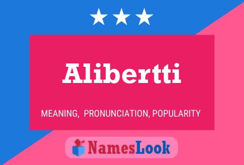 Poster del nome Alibertti