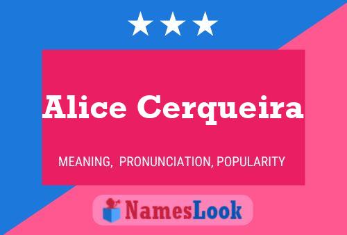 Poster del nome Alice Cerqueira