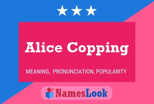 Poster del nome Alice Copping