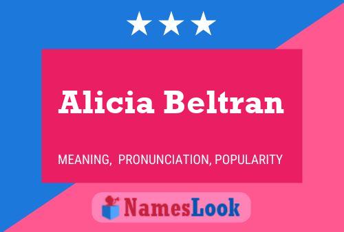 Poster del nome Alicia Beltran