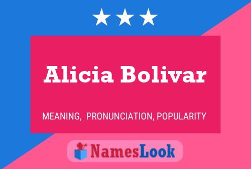 Poster del nome Alicia Bolivar