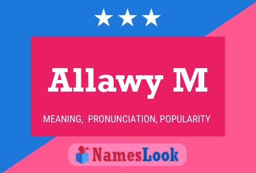 Poster del nome Allawy M