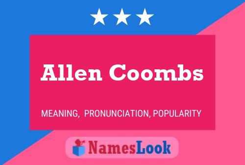 Poster del nome Allen Coombs