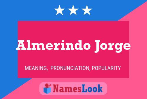 Poster del nome Almerindo Jorge