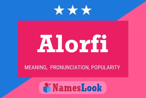 Poster del nome Alorfi