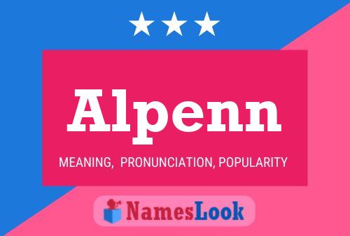 Poster del nome Alpenn