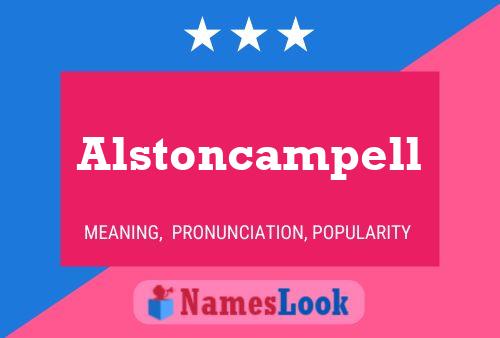 Poster del nome Alstoncampell