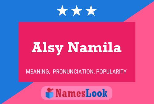 Poster del nome Alsy Namila