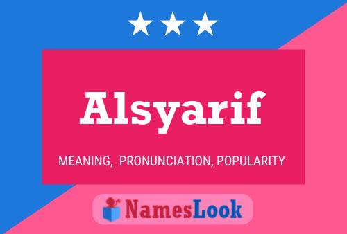 Poster del nome Alsyarif