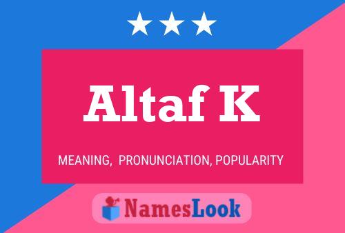 Poster del nome Altaf K