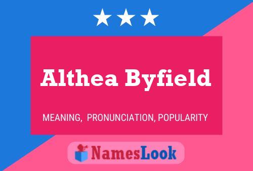 Poster del nome Althea Byfield