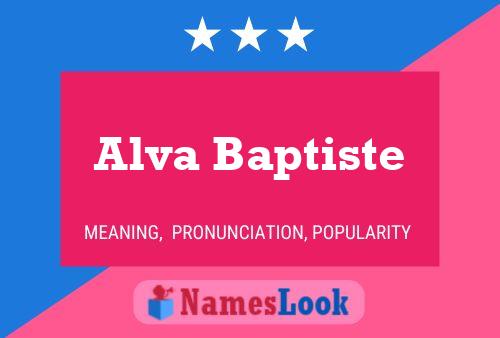 Poster del nome Alva Baptiste