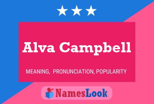 Poster del nome Alva Campbell