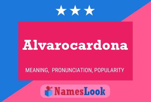 Poster del nome Alvarocardona