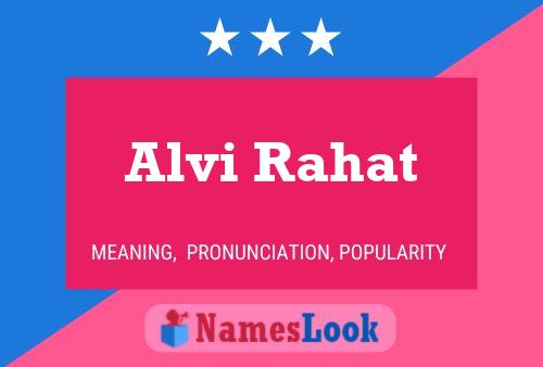 Poster del nome Alvi Rahat