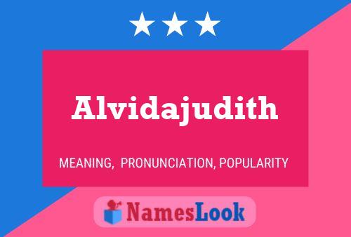 Poster del nome Alvidajudith