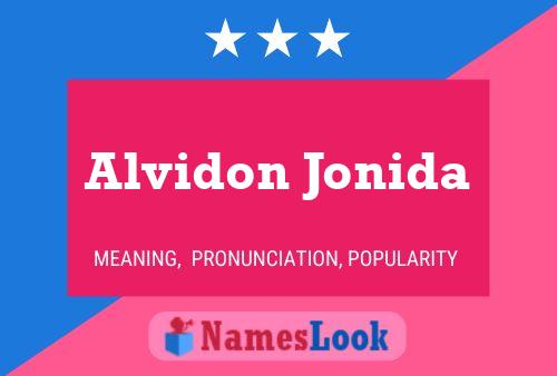 Poster del nome Alvidon Jonida